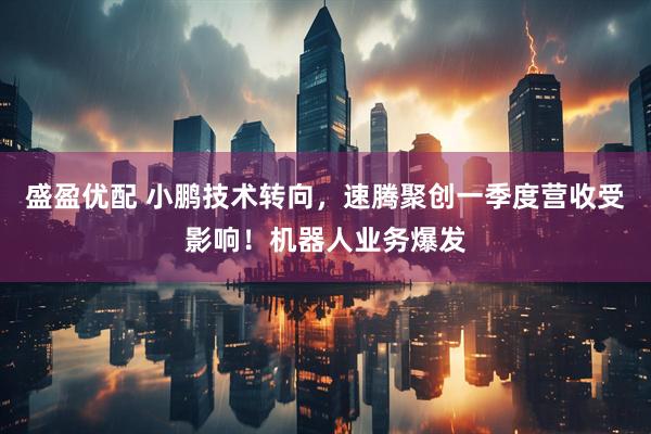 盛盈优配 小鹏技术转向，速腾聚创一季度营收受影响！机器人业务爆发