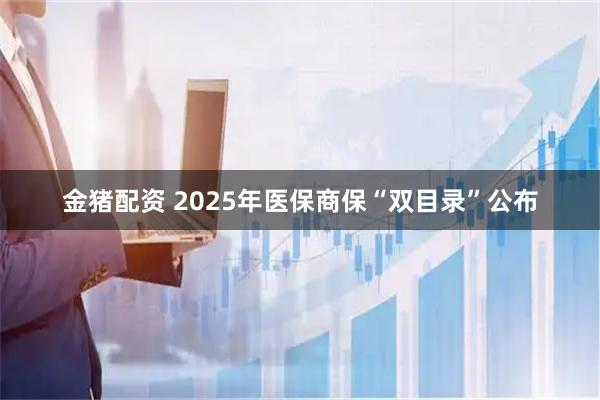 金猪配资 2025年医保商保“双目录”公布