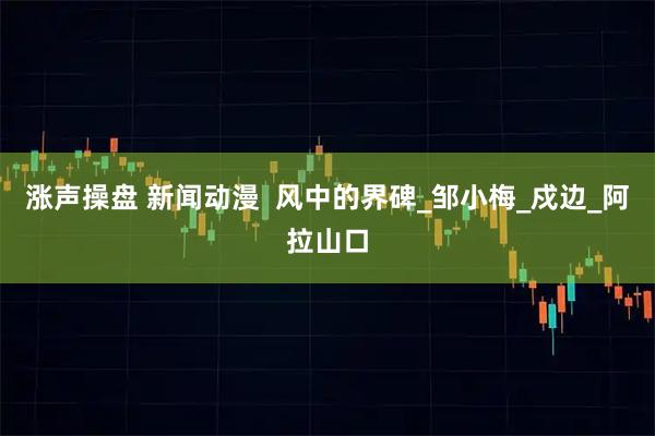 涨声操盘 新闻动漫 风中的界碑_邹小梅_戍边_阿拉山口
